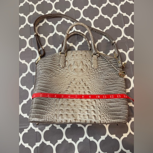 BRAHMIN LG Duxbury Satchel Crocodile-Embossed Women´s...